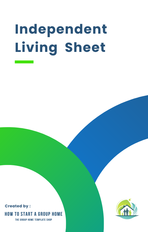 Independent Living Sheet