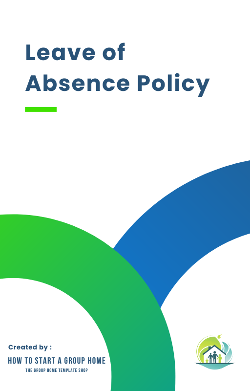 Leave of Absence Policy, detailing leave procedures for staff in youth residential care services.