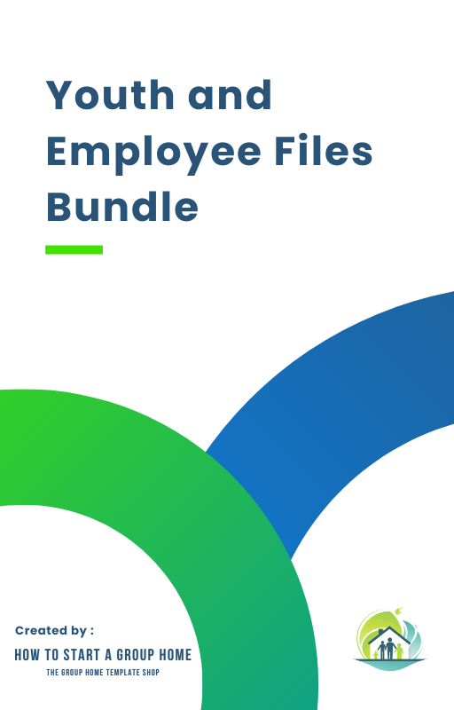 Youth and Employee File Bundle, providing comprehensive record-keeping guidelines for child welfare licensing standards.