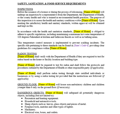 Policies and Procedures Manual