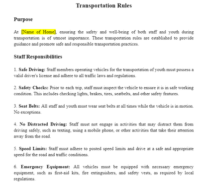 Policies and Procedures Manual PLUS
