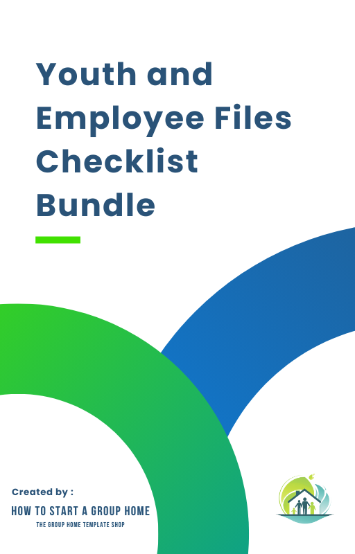 Youth and Employee File Checklist Bundle, providing comprehensive documentation guidelines for child-caring agency compliance.